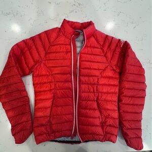 Vibrant Red Women's Puffer Jacket